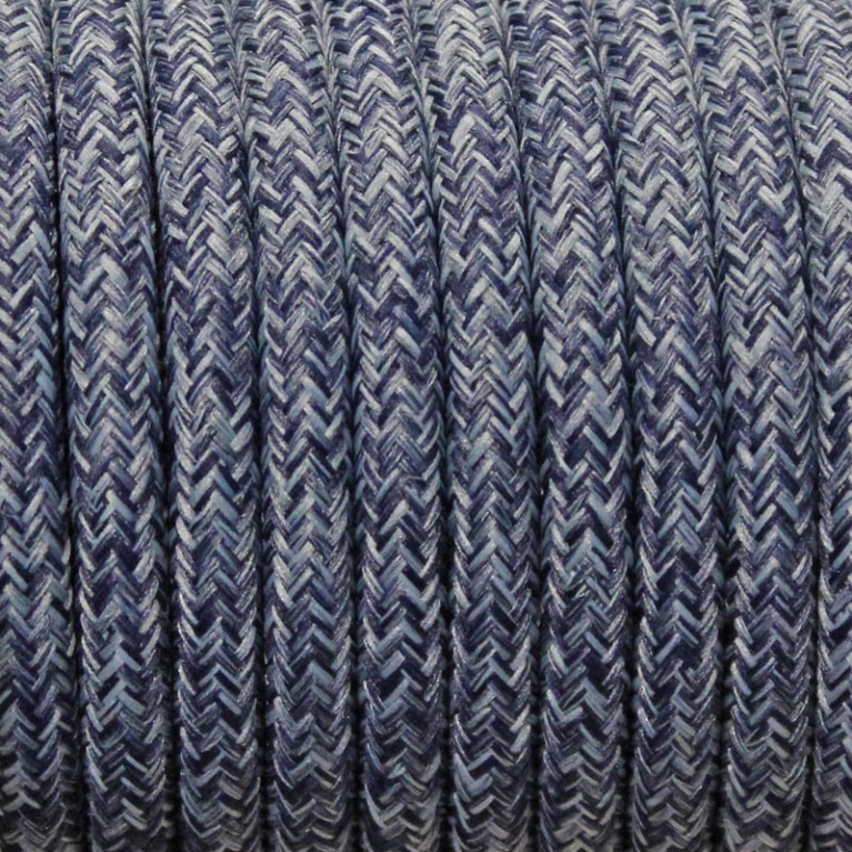 Strijkijzersnoer Canvas Blauw